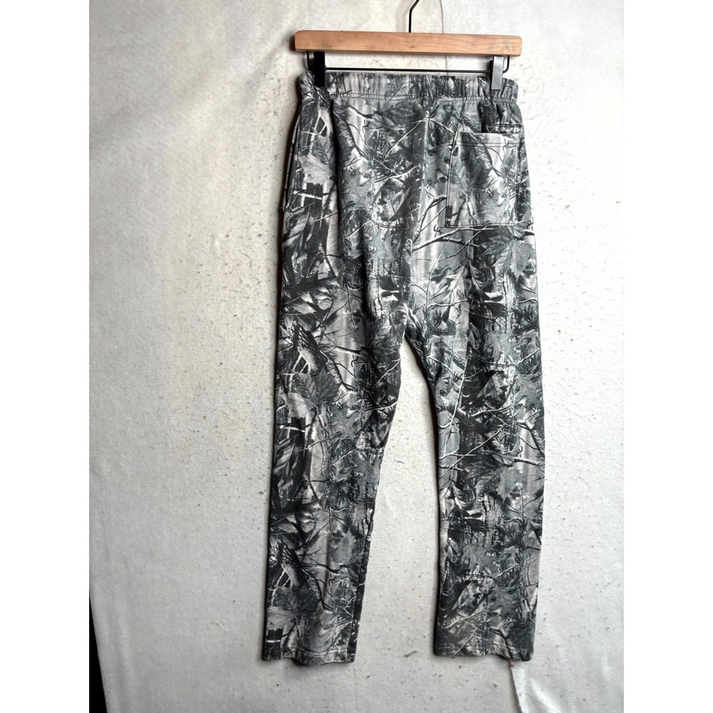 PacSun Sweatpants Mens Small Gray Woodland Camouflage Straight Leg Drawstring - Picture 4 of 15